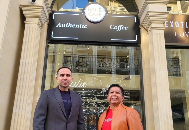 timur kapadze in balie cafe uzbekistan